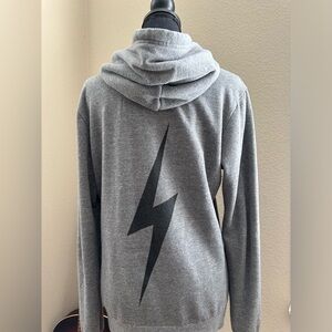 Aviator Nation Lightning Bolt Zip Up Hoodie